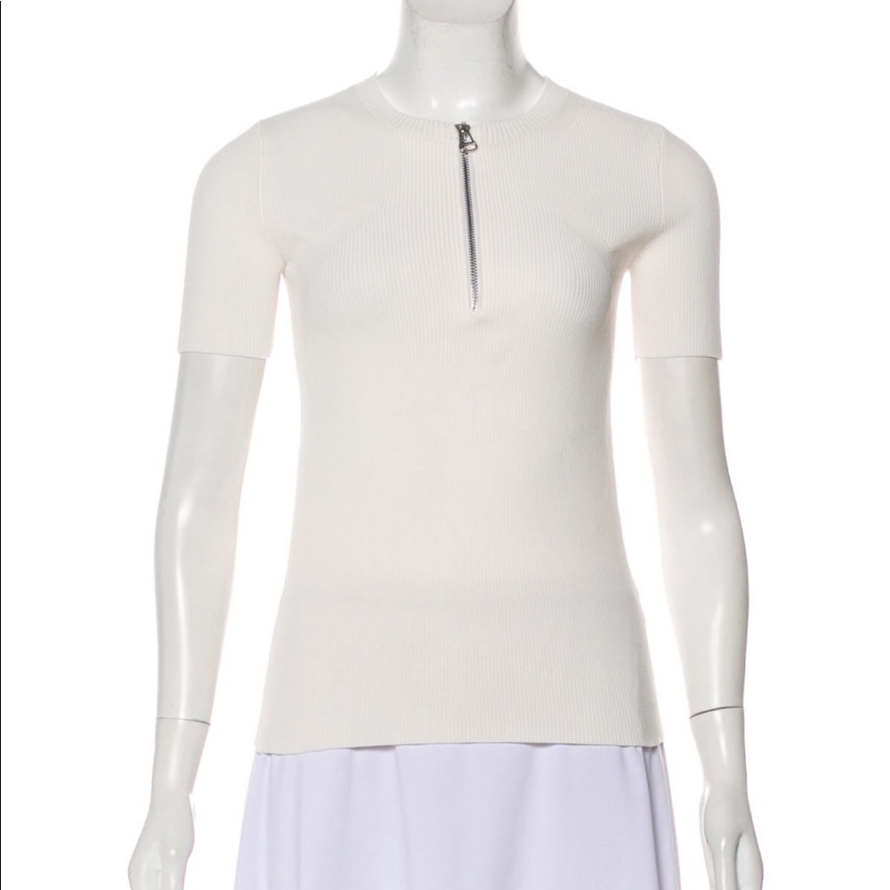 HELMUT LANG FRONT ZIP TOP